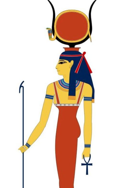 Ilustração de Hathor, a deusa vaca